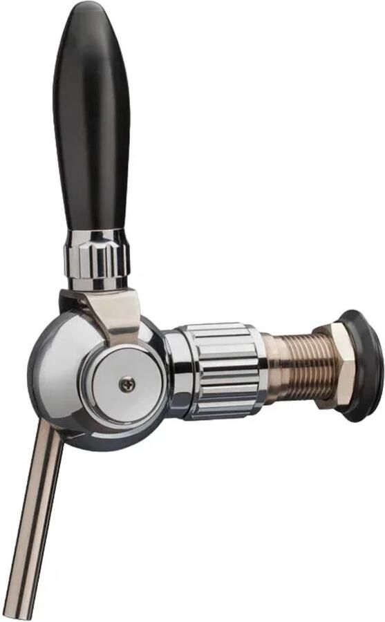 Ich-zapfe Biertap Compensatorkraan Cosmo verchroomd met compensator stalen as 5 8 35 mm