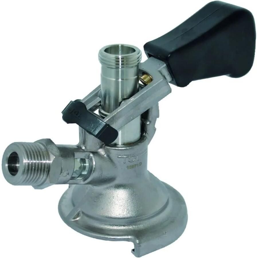 Ich-zapfe Compleet Set Tapinstallatie JET 30 bierkoffer Doorstroomkoeler 1-Lijn Droge Koeler tot 35L h Platte Tapkop incl. Compressor en Slangen
