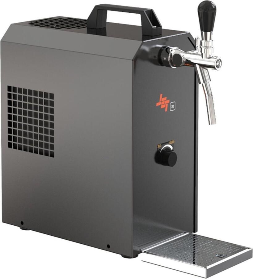 Ich-zapfe Complete onderbouw set Biertap JET 30 1-kraans 35 liter uur Droogkoeler Thuistap Bierkoeler met bierglazen ISAR 0 3 liter 6 st NC-adapter