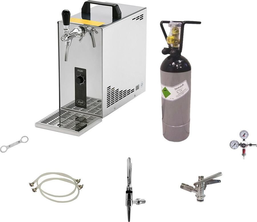Ich-zapfe Complete set Guinness biertap PYGMY 25 1-kraans droogkoeler 35 liter u Beertender Thuistap Bierkoeler Green Line