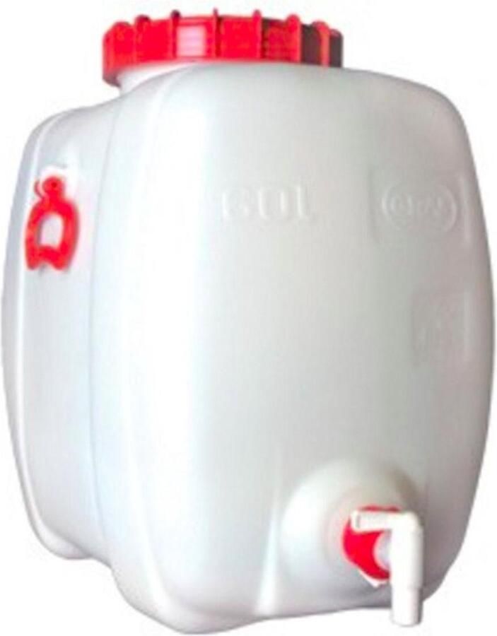 Ich-zapfe Drankvat art. vierkant + deksel + kraan 100 liter