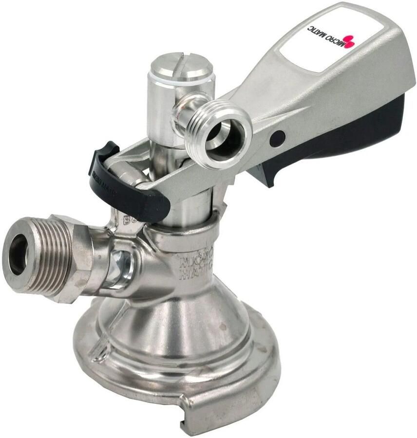 Ich-zapfe Flache Tapkraan Micro-Matic Thekentap Ideaal voor Bars en Horeca met Drankafvanger en RVS Zuiger Snelle Installatie met R 5 8 en R 3 4 Aansluitingen Veilig en Duurzaam