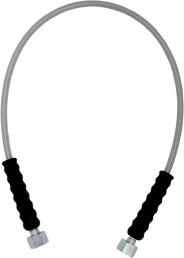 Ich-zapfe Hogedrukslang CO2 voor wandmontage 1m 2 x zeskantmoer