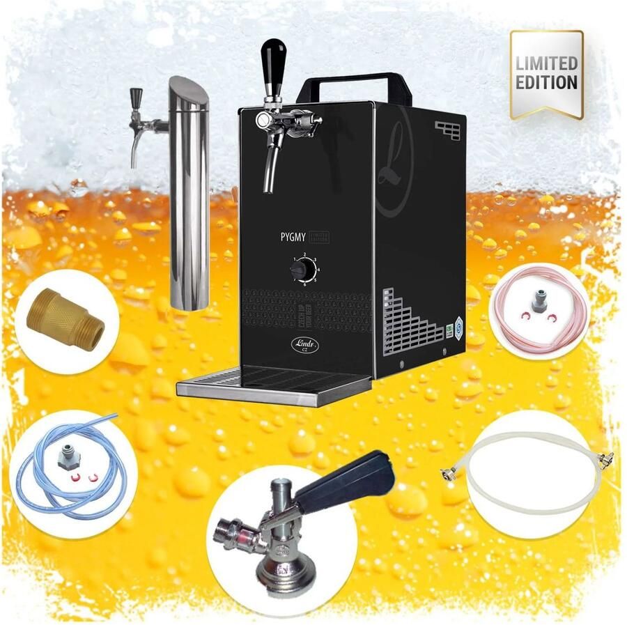 Ich-zapfe Ondertoog biertapinstallatie PYGMY 25 K Ltd Ed. 35L h Droogkoeler Rvs