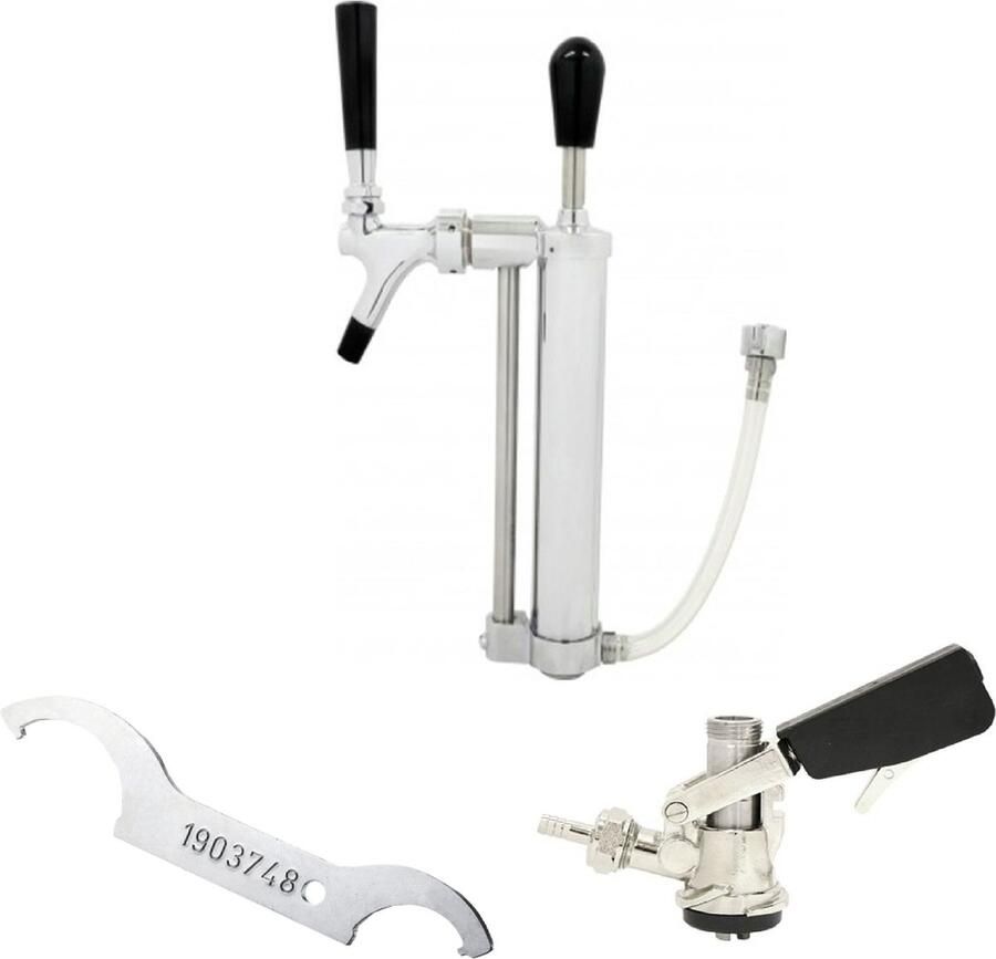 Ich-zapfe Sets met picknickpomp met zuigerkraan 5 8 Co2 uitlaat Type A - Foto 1