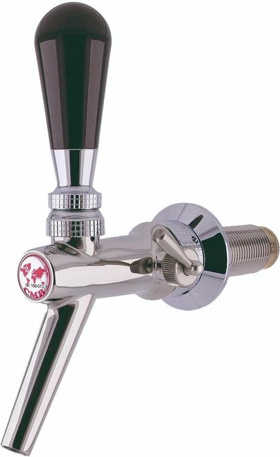 Ich-zapfe Tapkraan Bierkraan Compensatorkraan gemaakt van chroom-nikkel-staal model V10 gepolijst draadlengte: 55 mm