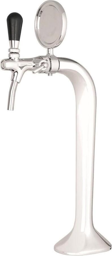 Ich-zapfe Tapzuil Bierzuil Biertapzuil Beertower Tapbiertoren met enkele bierkraan chroom elegant