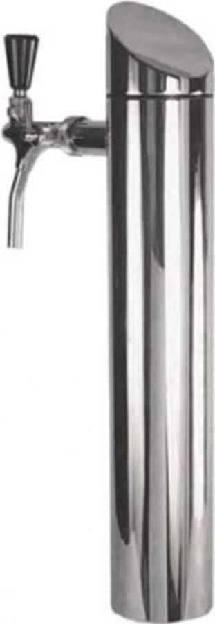 Ich-zapfe Tapzuil benzinepomp model Tower gepolijst 1-lijns