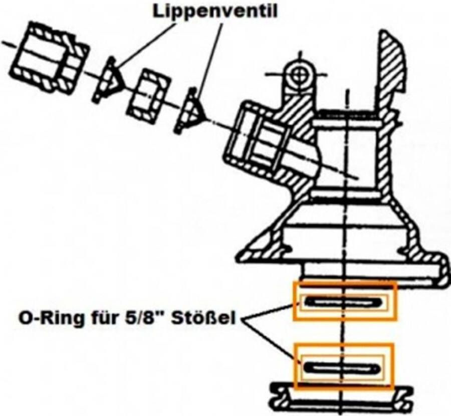 Ich-zapfe O-ring voor 5 8 plunjer voor fust bierfustkoppeling (Alumasc vlak A schuif & Combi M systeem) (Micro Matic en Hiwi) - Foto 2