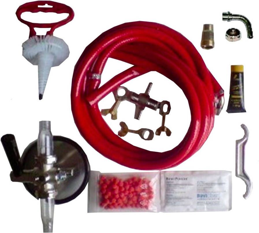 Ich-zapfe Reinigingsset voor fust en tapsysteem groot 1 leiding 7 mm met 28 mm adapter