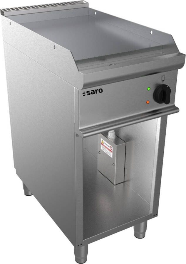 Ich-zapfe Saro Elektrische grillplaat bakplaat met open bodem Model E7 KTE Professioneel roestvrij staal