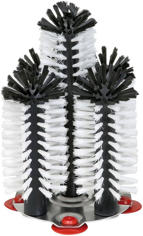 Ich-zapfe Spoelborstels Bierborstels met metalen voet Delfin 4 x 18cm + 1 x 25cm