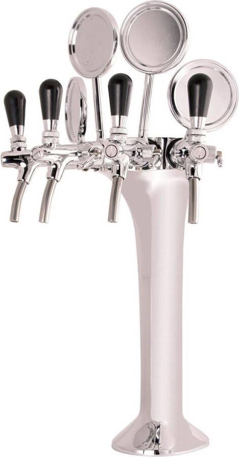 Ich-zapfe Tapzuil chroom 4-voudig elegant Topkwaliteit!