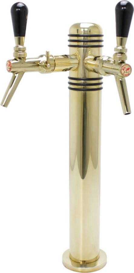 Ich-zapfe Tapzuil Biertapzuil Karat Plus gepolijst messing 2 lineair