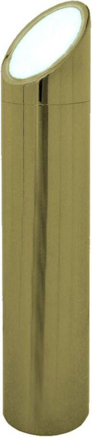 Ich-zapfe Tapzuil model Toren met verlichting TIN goudkleurig 2-draads 114 mm Ø