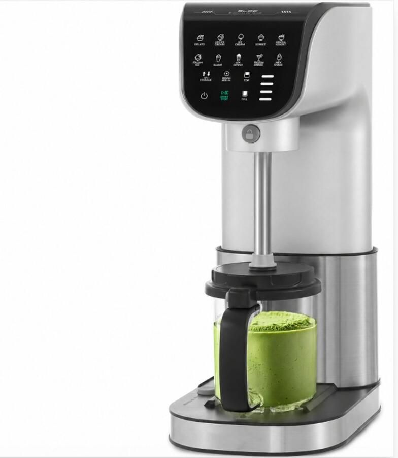 IcyTreat 12-in-1 IJsmachine Sorbetij Yoghurtijs Roomijs Frozen Yoghurt Makkelijk schoon te maken Met 3 containers Vaatwasmachinebestendig Zilver - Foto 2