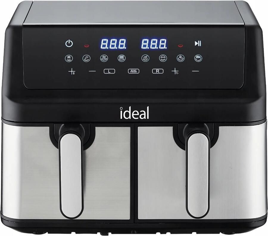 Ideal IK1500 Serie Heteluchtfriteuse 9L Dubbele Korf 2000W