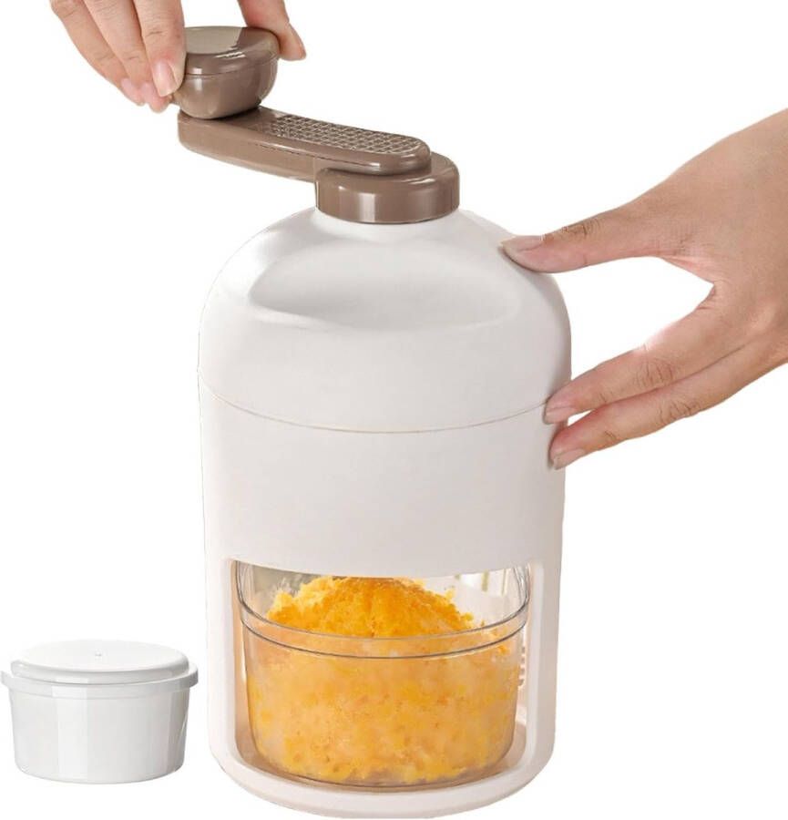 IeGEEK Handmatige Geschaafde Ijsmachine Handmatige Ijscrusher voor Thuis Draagbare Ijscrusher Handmatige Smoothiemachine Handmatige Geschaafde Ijsmachine Ijshoornmachine Slushmachine