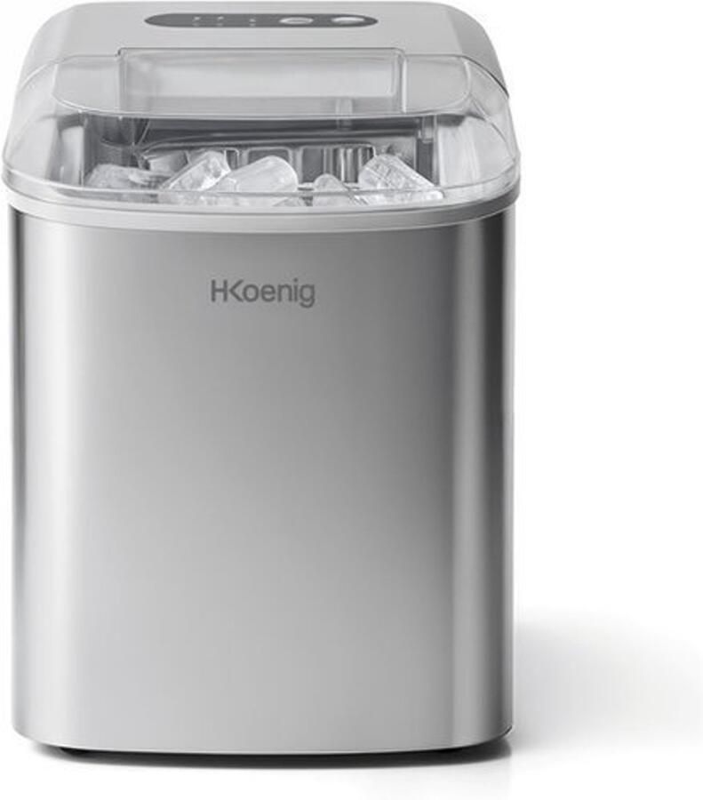 IJsblokjesmachine Automatisch 12 Kg Per Dag Capaciteit 120 Watt Vermogen 2 1 L Waterreservoir Roestvrij Staal Voor Aanrecht En Mobiel Gebruik