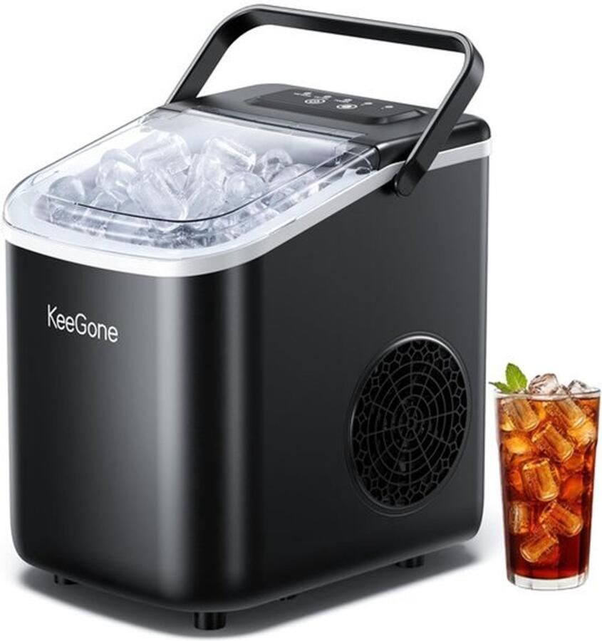 IJsblokjesmachine Klein 1 2 Liter Waterreservoir 10 kg IJsie Per Dag Zwart Draagbare IJsblokjesmaker