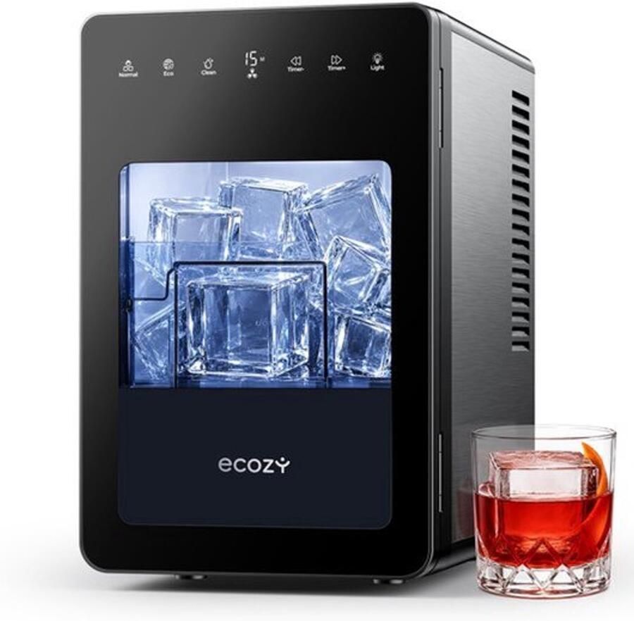 Ijsblokjesmachine Kristalheldere 50 mm Ijsblokjes 150 Watt 24x38x38 cm R290a Koelmiddel Voor Whisky En Cocktails