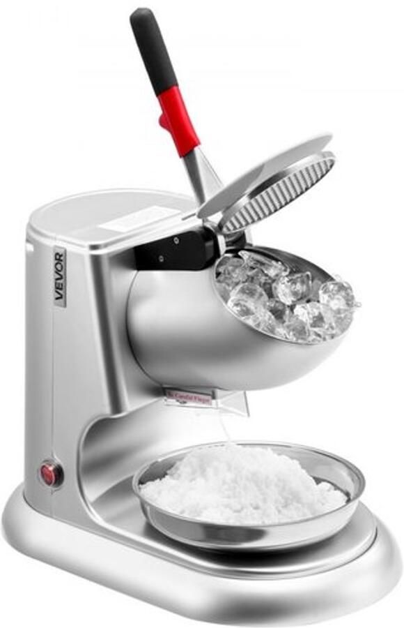 IJscrusher Elektrisch 300 W Vermogen 100 kg Per Uur Capaciteit Roestvrijstaal Sneeuwkegelmachine