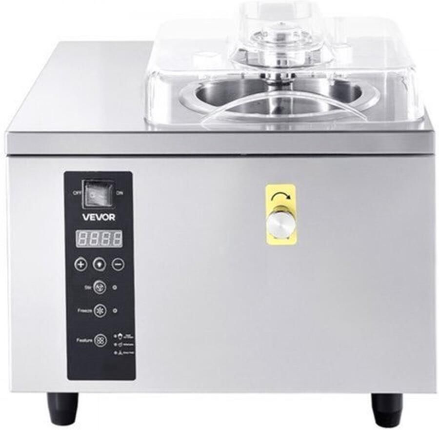 Ijsmachine Commerciële 500 W 2 8 L RVS Cilinder Elektronisch Bediening Roestvrijstaal Voor Snackbars En Restaurants