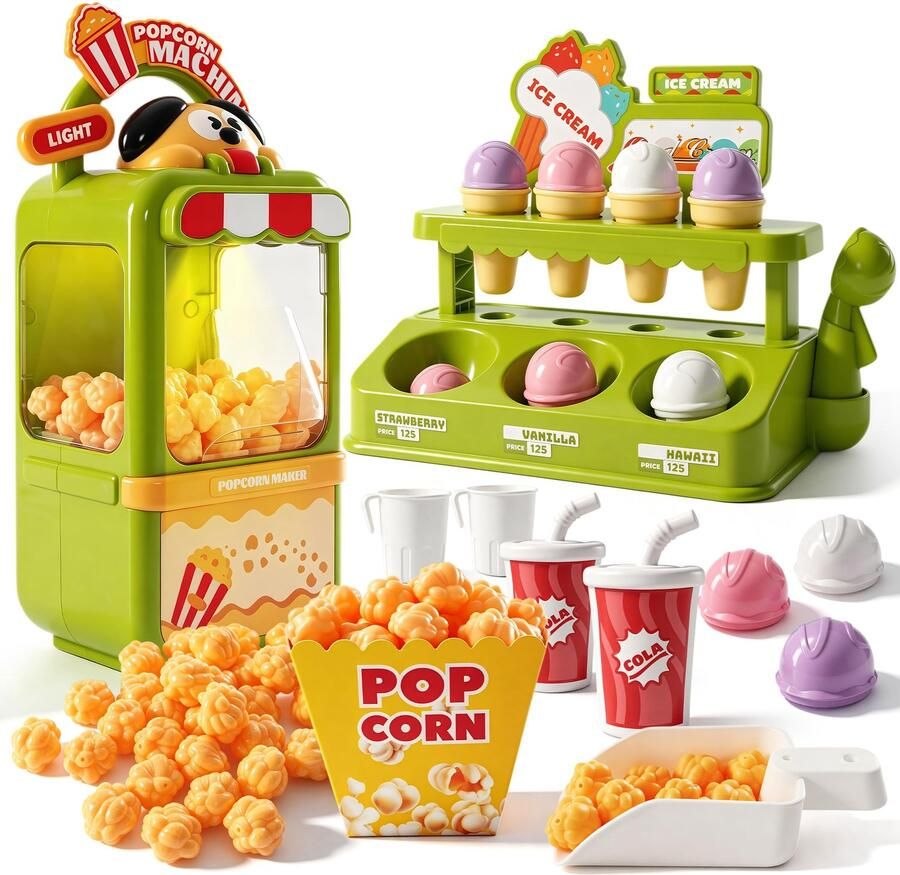 IJsmachine met Popcornmachine en Muziekaccessoires