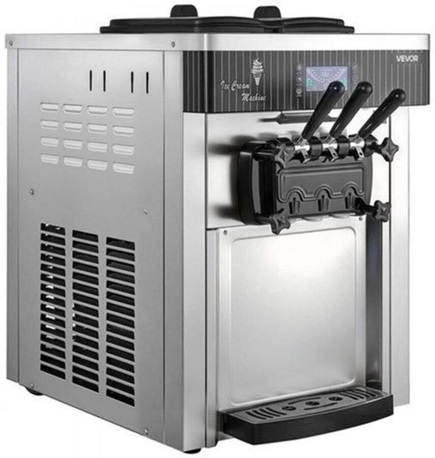 Ijsmachine Tafelmodel 2200 W Vermogen 2 x 6 Liter Inhoud RVS Materiaal Voor Snackbars En Cafés