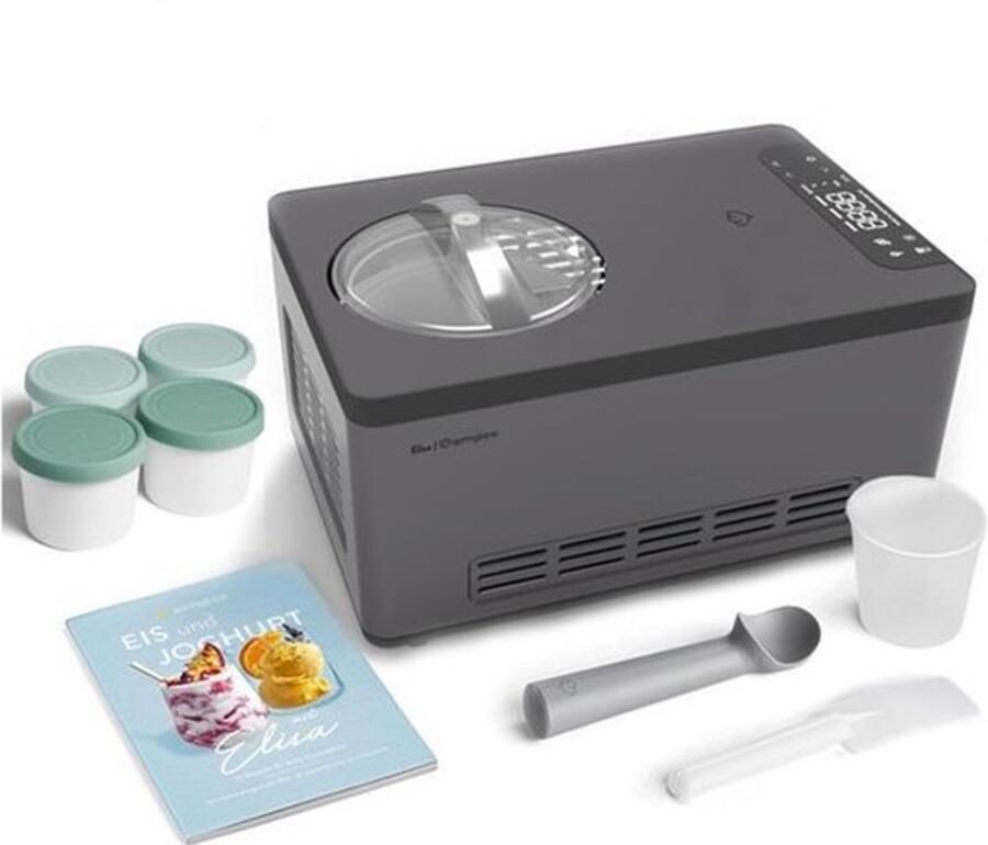 IJsmachine Zelfkoelend 2 0 Liter Capaciteit 220 W Vermogen Roestvrij Staal Voor IJs En Yoghurt Bereiden