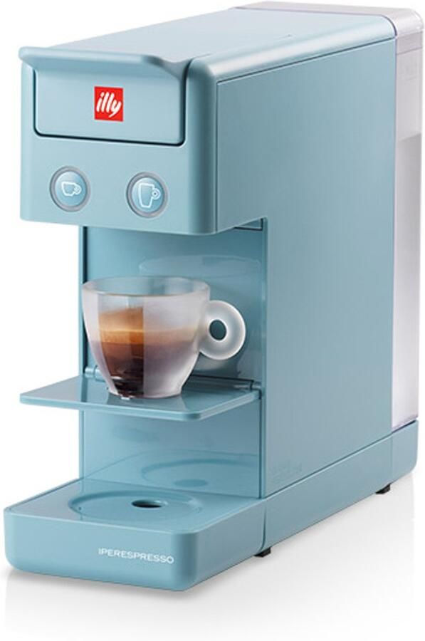 Illy Y3.3 iperespresso koffiemachine – compact espresso apparaat – licht blauw Amalfi – eenvoudig in gebruik