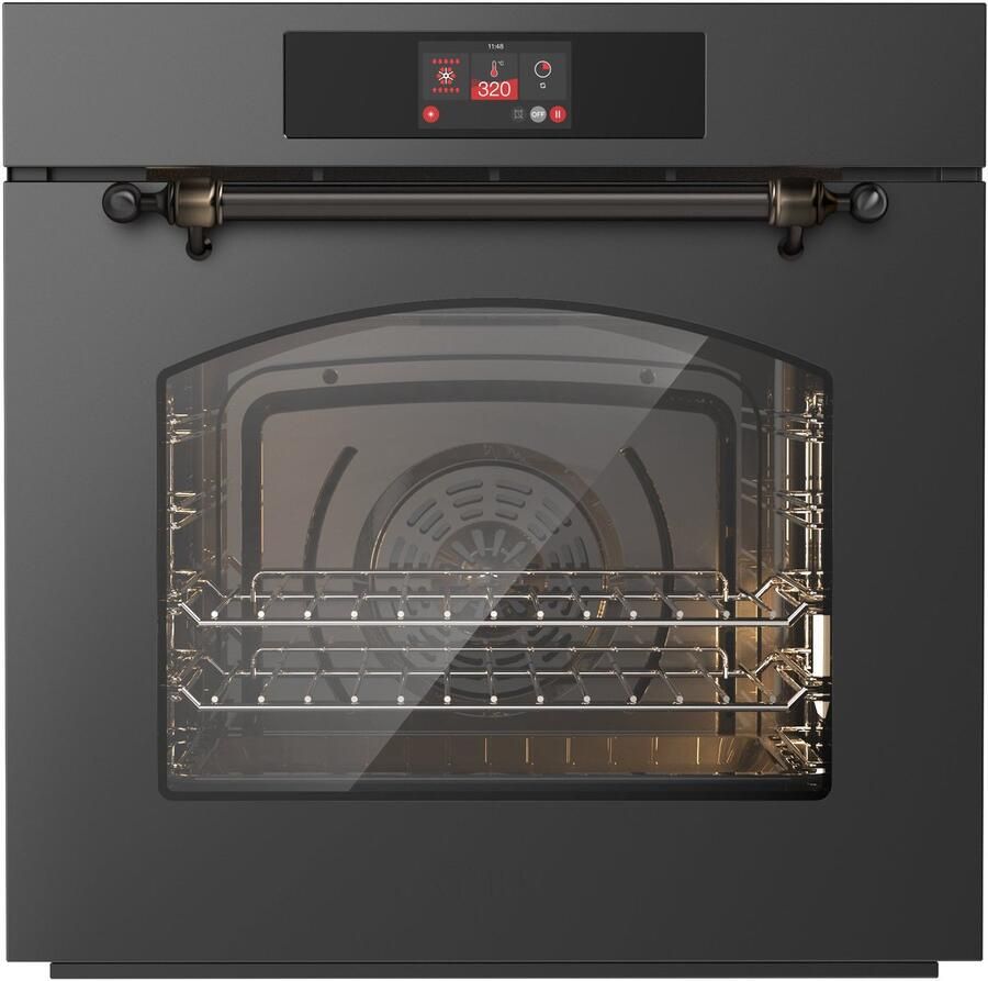 Ilve Oven 60 cm A+ clas 30 320 graden Mat Grafiet Brons Inbouw