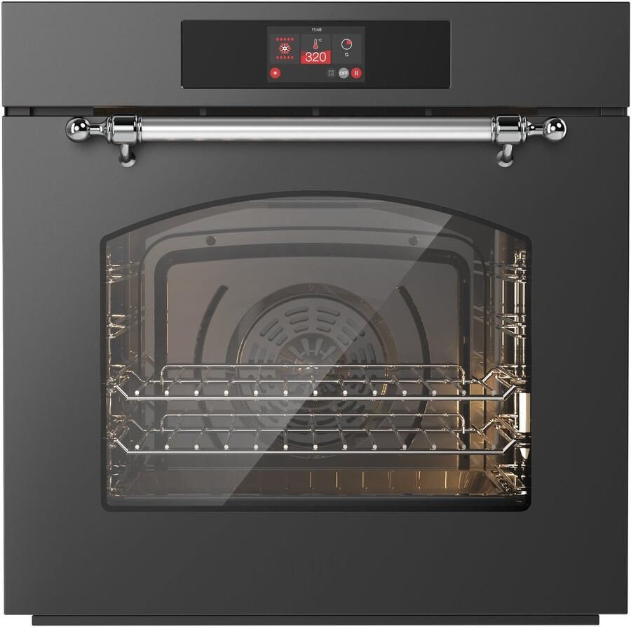 Ilve Oven 60 cm A+ clas 30 320 graden Mat Grafiet Chroom Inbouw