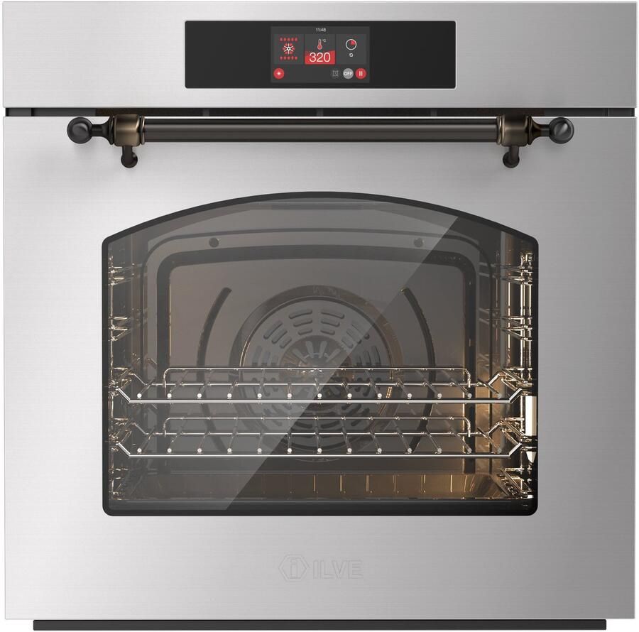 Ilve Oven 60 cm A+ clas 30 320 graden RVS Brons Inbouw