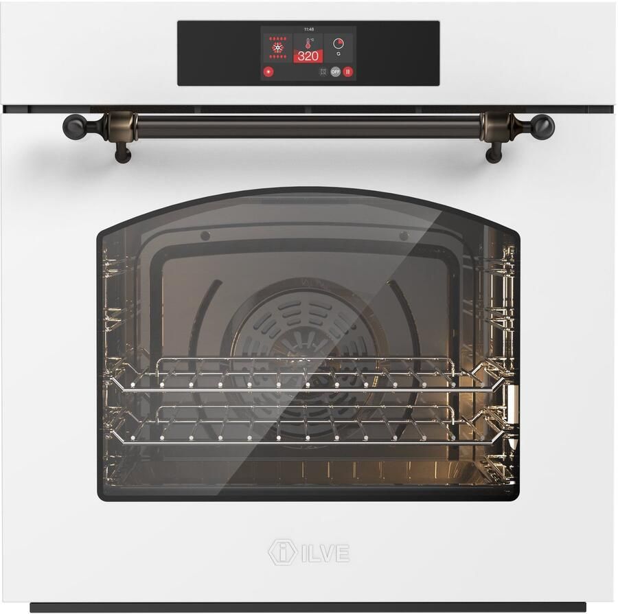 Ilve Oven 60 cm A+ clas 30 320 graden Wit Brons Inbouw