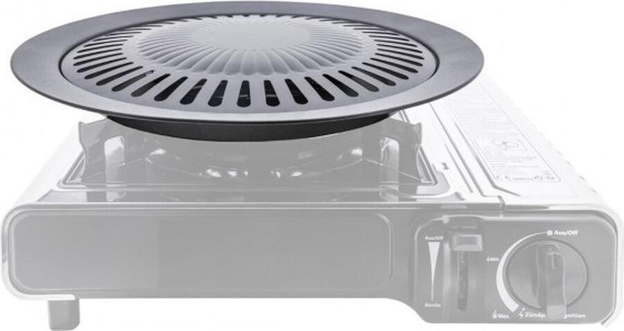 Imex Grillplaat Bakplaat BBQ schaal voor camping kooktoestel draagbaar gasfornuis
