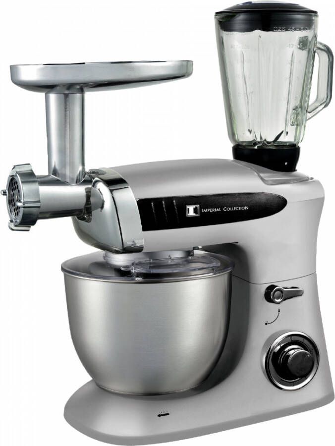 Imperial Collection Multifunctional Stand Mixer Blender Meat Grinder Gray - Foto 2