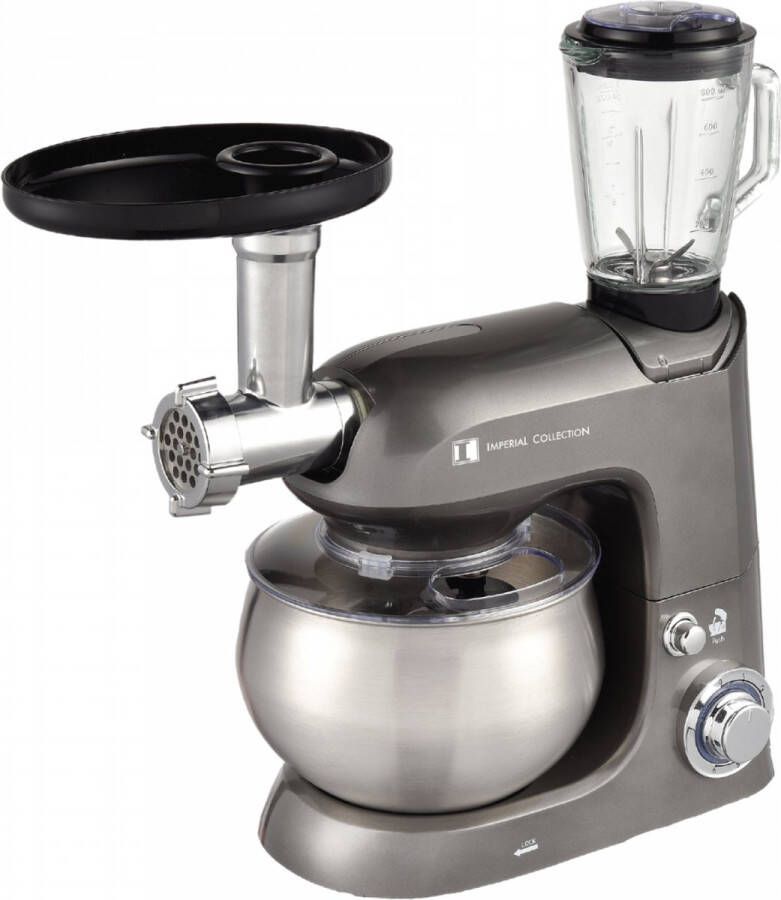 Imperial Collection Professional Food Processor 4 in 1 Gray - Foto 2