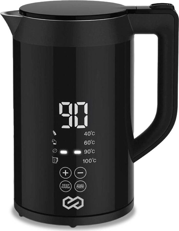 Infinity Goods Waterkoker Met Temperatuurregeling Warmhoudfunctie Temperatuurregeling 1 5L Zwart