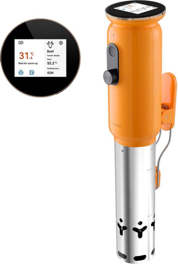 Inkbird Luxury Orange – WiFi Sous-Vide Stick – Digitale Precisie Koker met App – Draadloos Sous-Vide Kooktoestel voor Vlees Vis en Groenten Model 2025!