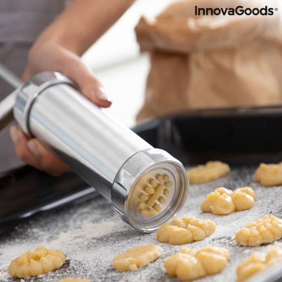 Innovagoods 2-IN-1 KOEKJESPERS EN GARNEERSPUIT PREKIES Garneerspuiten Koeken maken Koekjespers Koekjespistool Koekjesmaker Koekjesspuit Churros Garneerfles Deegspuit - Foto 1