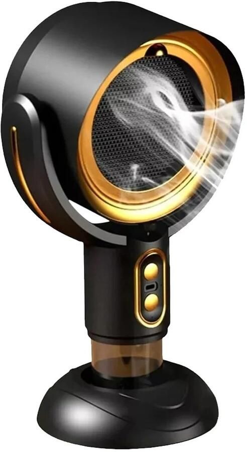 Innovastore Draagbare Afzuigkap Tafelmodel Afzuigsysteem Oliefilter Luchtfilter USB 2 standen Zwart Goud