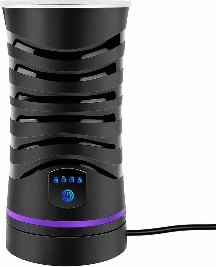 Innovastore Elektrische Melkopschuimer Opschuimer Melkklopper Melkschuimer Warm en Koud 600 ml Zwart
