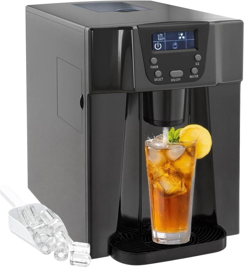 Innovastore IJsblokjesmachine Waterdispenser IJsblokjesmaker Draagbare IJsmachine Koudwatermachine IJsblokjes Zwart
