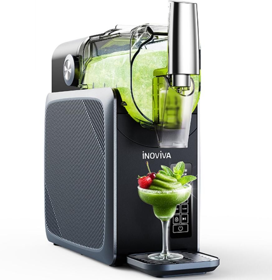 Inoviva – Smart Slushie machine – S1.2 Classic – Slush puppy maker en ijsmachine – 2 Liter – 5 Programma s en zelfreiniging