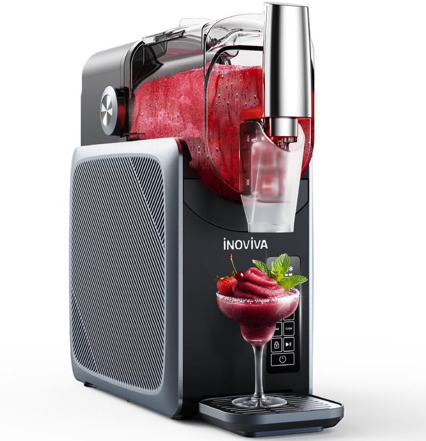 Inoviva – Smart Slushie machine – S2.2 Premium – Slush puppy maker en ijsmachine – 2.6 Liter – 5 Programma s en zelfreiniging