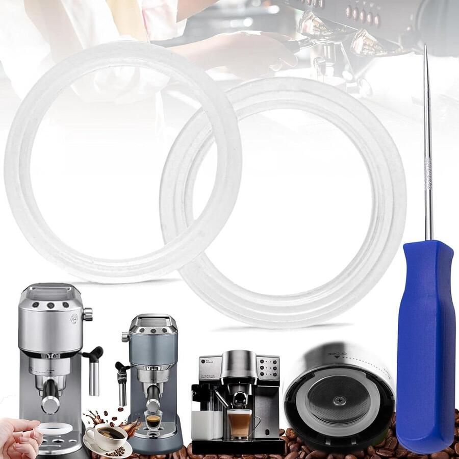 Inovra Plus 2 stuks afdichting voor filterhouder koffiezetapparaat vervanging EC685 EC680 EC850 EC860 afdichtring voor betere afdichting