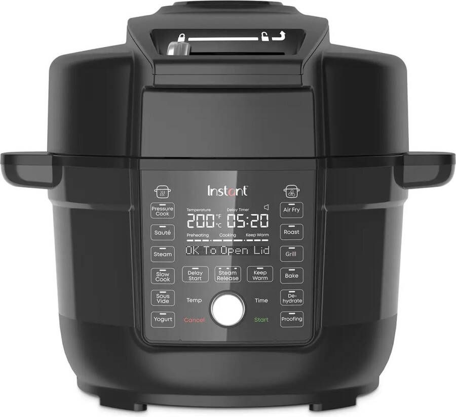 Instant Pot 6 2L Duo Crisp Ultimate airfryer + multicooker één deksel voor alle programma's waaronder drukkoken en airfryen - Foto 1