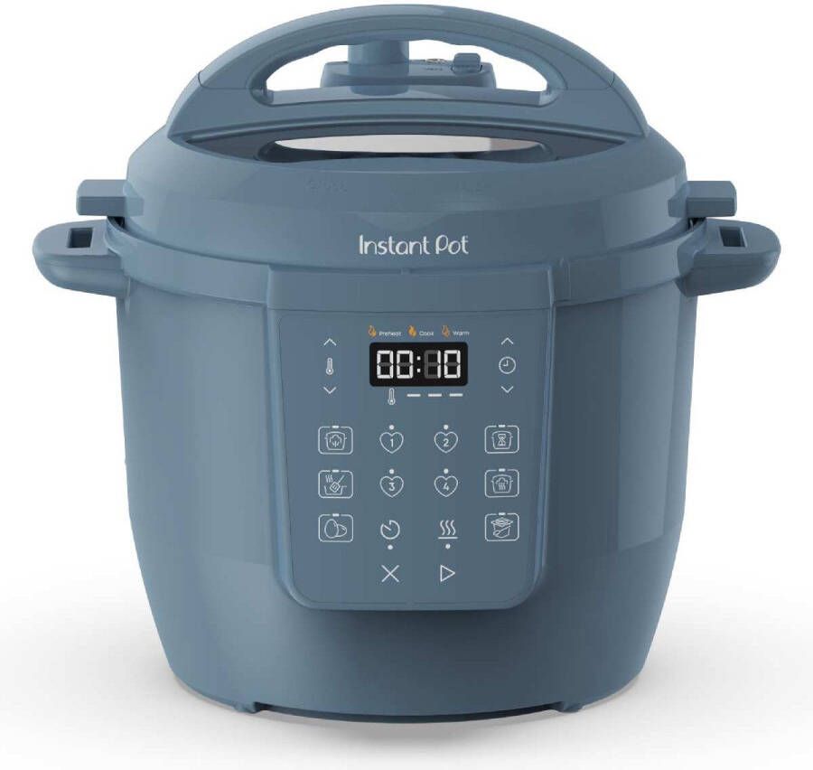 Instant Pot Classic 5 7L Multicooker 7-in-1: Snelkookpan Slowcooker Sauteren Stomen Ei Yoghurt Warmhouden kookt tot 70% sneller 4 instelbare presets tot 80% energiebesparing vaatwasserbestendige onderdelen Daydream Blauw