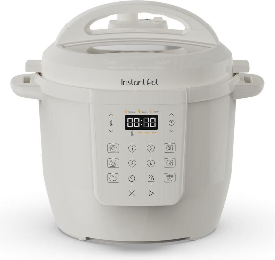 Instant Pot Classic 5 7L Multicooker 7-in-1: Snelkookpan Slowcooker Sauteren Stomen Ei Yoghurt Warmhouden tot 70% sneller tot 80% energiebesparing ideaal 6 porties vaatwasserbestendig 4 presets Sea Salt Wit